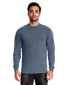 Next Level 7451 - Adult Inspired Dye Long Sleeve Crew with Pocket