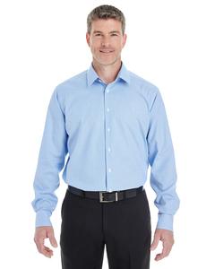 Devon & Jones DG532 - Men's Crown Collection Royal Dobby Shirt French Blue