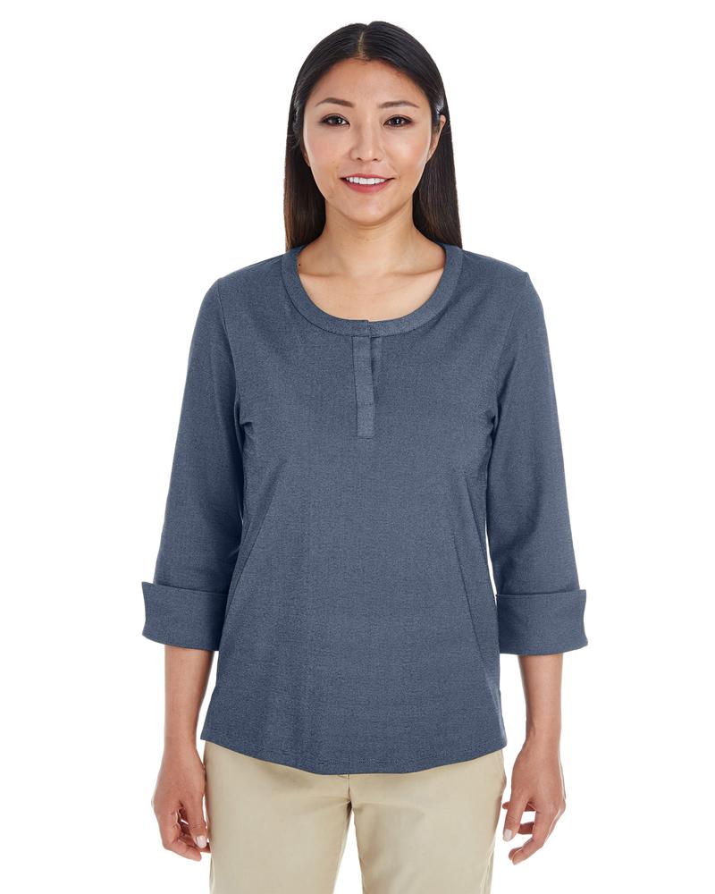 Devon & Jones DG230W - Ladies Central Cotton Blend Melange Knit Top