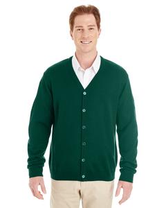 Harriton M425 - Men's Pilbloc V-Neck Button Cardigan Sweater Hunter