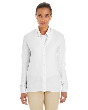 Harriton M425W - Ladies Pilbloc V-Neck Button Cardigan Sweater