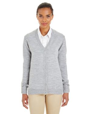 Harriton M425W - Ladies Pilbloc V-Neck Button Cardigan Sweater