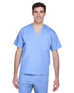 Harriton M897 - Adult Restore 4.9 oz. Scrub Top Ciel Blue