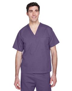 Harriton M897 - Adult Restore 4.9 oz. Scrub Top Deep Purple