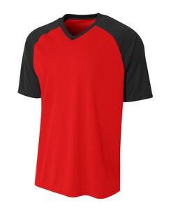 A4 A4N3373 - Adult Strike Jersey Scarlet/Black