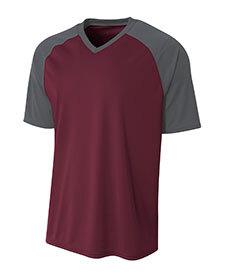 A4 A4NB3373 - Youth Strike Jersey Maroon/ Graphite