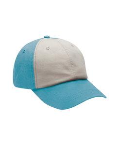 Adams Caps LP106 - Spinnaker Two Tone Cap Caribbean Blue/Ivory