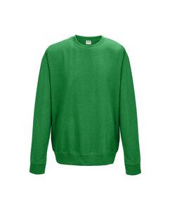 AWDis JHA030 - JUST HOODS by Adult College Crew Neck Fleece Kelly Green