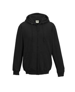 AWDis JHA050 - JUST HOODS by Adult Full Zip Fleece Zoodie Jet Black