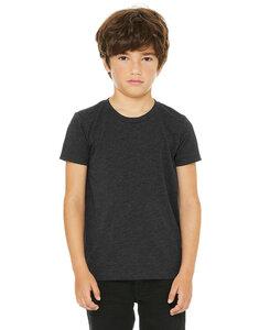 BELLA+CANVAS B3413Y - Youth Triblend Short Sleeve Tee Charcoal Black Triblend