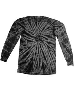 Colortone T324R - Adult Long Sleeve Spider Tee Black