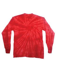 Colortone T324R - Adult Long Sleeve Spider Tee Red