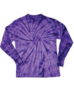 Colortone T923R - Youth Long Sleeve Spider Tee Purple