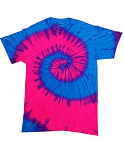 Colortone T977R - Youth Flo Blue/Pink Tee Flo Blue/Pink