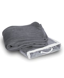 Liberty Bags LB8707 - Alpine Fleece Micro Coral Fleece Blanket Grey
