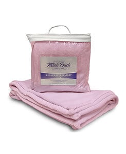 Liberty Bags LB8722 - Apline Fleece Mink Touch Luxury Baby Blanket Baby Pink