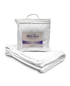 Liberty Bags LB8722 - Apline Fleece Mink Touch Luxury Baby Blanket Pure White