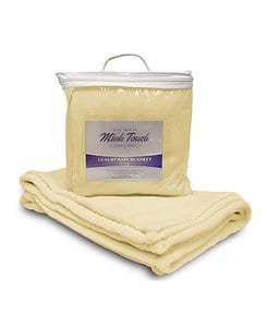 Liberty Bags LB8722 - Apline Fleece Mink Touch Luxury Baby Blanket Soft Yellow