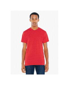 American Apparel AABB401W - Unisex Poly/Cotton Crew Neck Tee Heather Red
