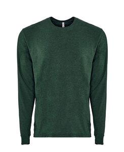 Next Level NL6411 - Adult Sueded Long Sleeve Tee Heather Forest Green