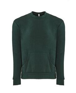 Next Level NL9001 - Unisex Fleece Crew with Pocket Forest Green