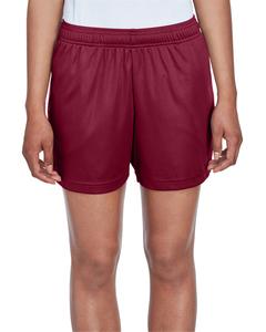 Team 365 TT11SHW - Ladies Zone Performance Short  Sport Maroon