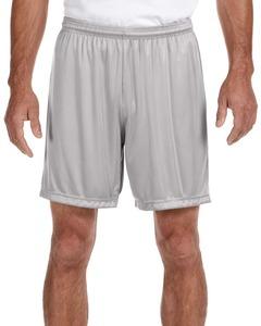 A4 N5244 - Adult 7" Inseam Cooling Performance Shorts Silver