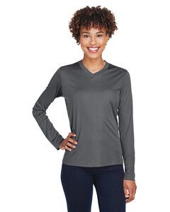 Team 365 TT11WL - Ladies Zone Performance Long-Sleeve T-Shirt Sport Graphite