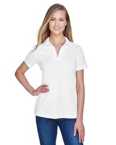 Devon & Jones DG20W - Ladies CrownLux Performance Plaited Polo White