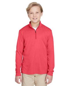 Team 365 TT31HY - Youth Zone Sonic Heather Performance Quarter-Zip