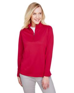 Harriton M748W - Ladies Advantage Snag Protection Plus IL Quarter-Zip Red