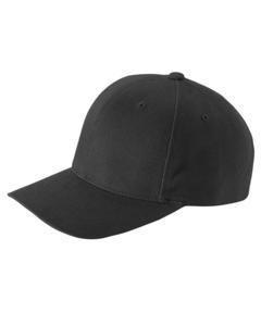 Yupoong 6363V - Adult Brushed Cotton Twill Mid-Profile Cap Black