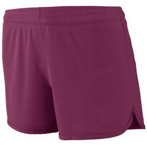 Augusta Sportswear 357 - Ladies Accelerate Short Maroon