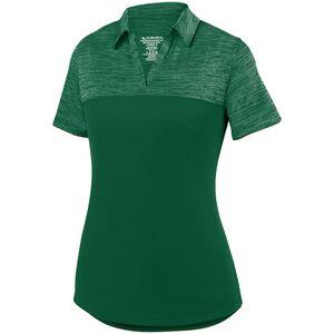 Augusta Sportswear 5413 - Ladies Shadow Tonal Heather Polo Dark Green