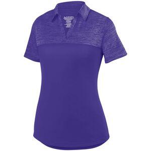 Augusta Sportswear 5413 - Ladies Shadow Tonal Heather Polo Purple