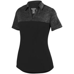 Augusta Sportswear 5413 - Ladies Shadow Tonal Heather Polo Black