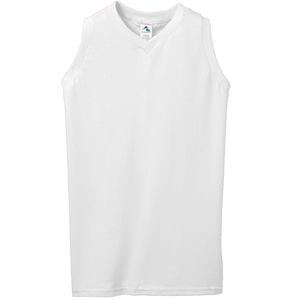 Augusta Sportswear 556 - Ladies Sleeveless V Neck Poly/Cotton Jersey