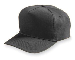 Augusta Sportswear 6202 - Five Panel Cotton Twill Cap Black