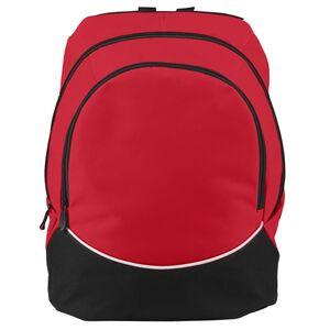 Augusta Sportswear 1915 - Large Tri Color Backpack Red/Black/White