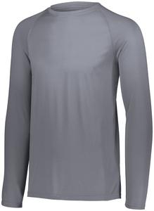 Augusta Sportswear 2796 - Youth Attain Wicking Long Sleeve Shirt Graphite