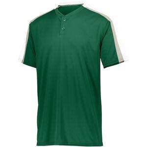 Augusta Sportswear 1557 - Power Plus Jersey 2.0 Dark Green/ White/ Silver Grey