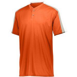 Augusta Sportswear 1558 - Youth Power Plus Jersey 2.0 Orange/White/Silver Grey