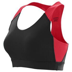 Augusta Sportswear 2417 - Ladies All Sport Sports Bra Black/Red