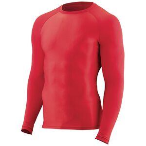 Augusta Sportswear 2604 - Hyperform Compression Long Sleeve Shirt Red