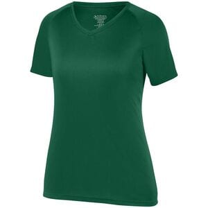 Augusta Sportswear 2793 - Girls Attain Raglan Sleeve Wicking Tee Dark Green