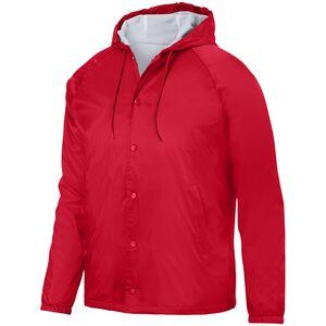 Augusta Sportswear 3102 - Hooded Coach's Jacket Red