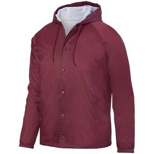 Augusta Sportswear 3102 - Hooded Coach's Jacket Maroon