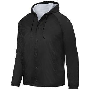 Augusta Sportswear 3102 - Hooded Coach's Jacket Black