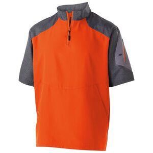 Holloway 229545 - Raider  Short Sleeve Pullover  Carbon Print/ Orange