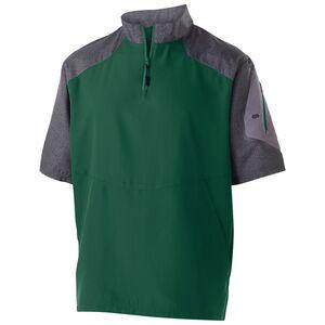 Holloway 229545 - Raider  Short Sleeve Pullover  Carbon Print/ Forest